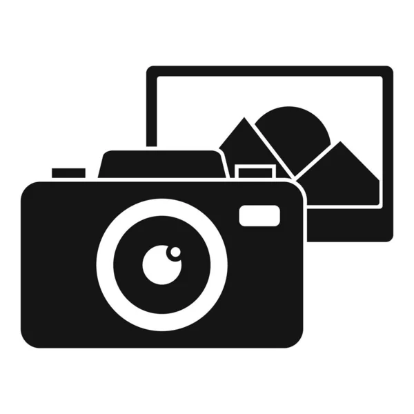 Guide camera icon, simple style — Stock Vector