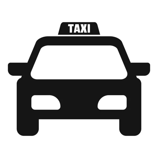 Taxi car icon, simple style — Stock Vector