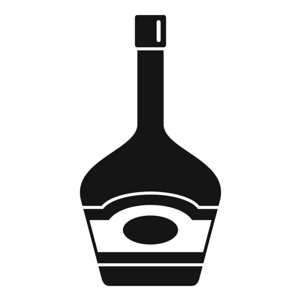 Bezcłowa ikona butelki wina, prosty styl — Wektor stockowy