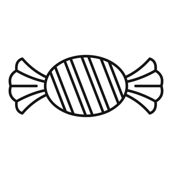 Zollfreies Bonbon-Symbol, Outline-Stil — Stockvektor