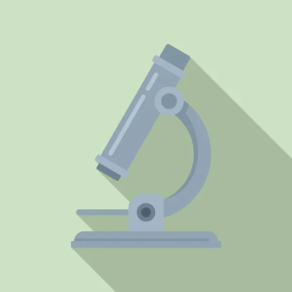 Tıbbi mikroskop simgesi, düz stil — Stok Vektör