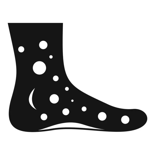 Fußmasern-Ikone, einfacher Stil — Stockvektor