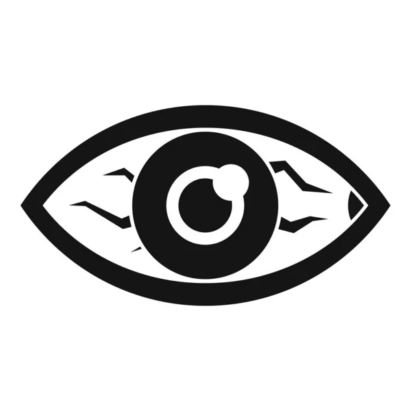 Icono de ojo de sarampión, estilo simple — Archivo Imágenes Vectoriales
