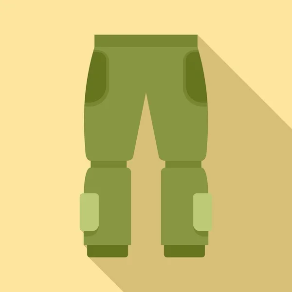Ikona rybářských kalhot, plochý styl — Stockový vektor