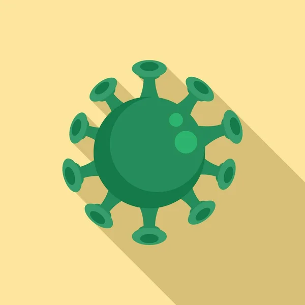 Icona del virus della varicella, stile piatto — Vettoriale Stock