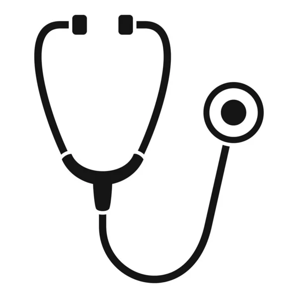 Medizinische Stethoskop-Ikone, einfacher Stil — Stockvektor