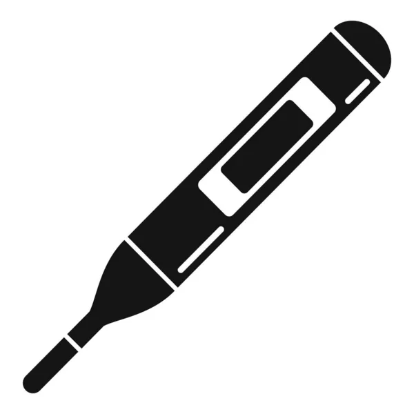Vattkoppor termometer ikon, enkel stil — Stock vektor