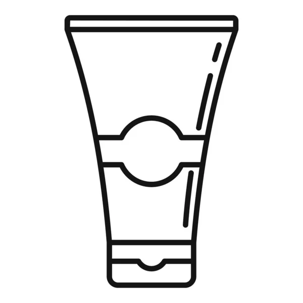 Icona del tubo crema di varicella, stile contorno — Vettoriale Stock