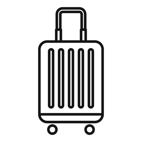 Zimmerservice Reisetasche Symbol, Umriss Stil — Stockvektor