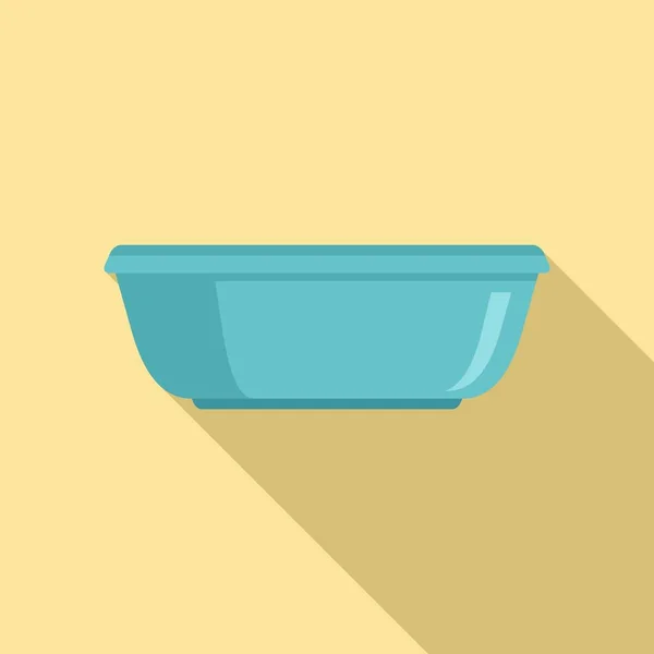 Reaning basin icon, flat style — стоковый вектор