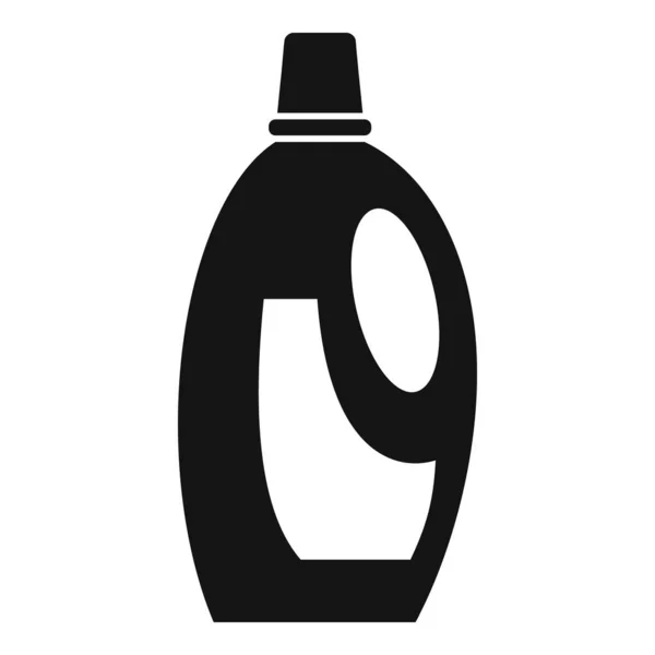Чистая пластиковая бутылка значок, простой стиль — стоковый вектор