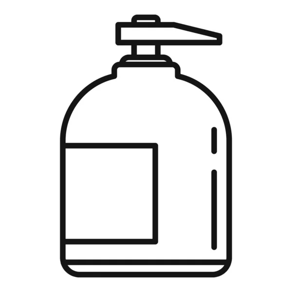 Icono de jabón dispensador, estilo de esquema — Vector de stock