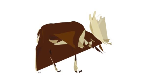 Erkek geyik simgesi animasyonu — Stok video