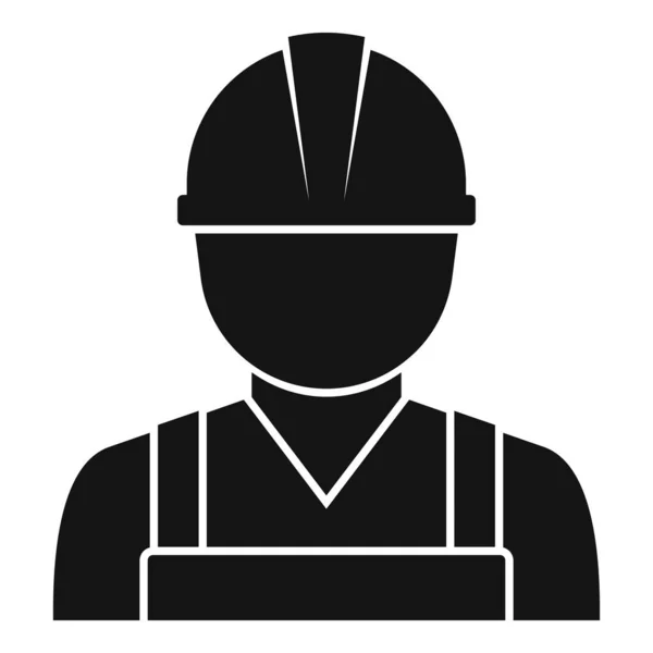 Demolition worker icon, simple style — Stock Vector