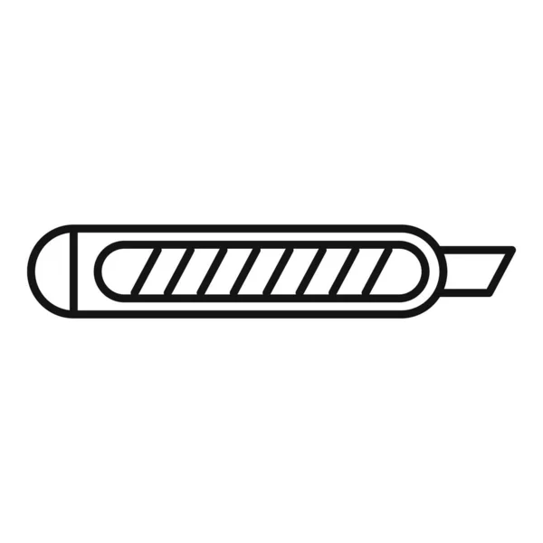 Cutter fara ikon, kontur stil — Stock vektor