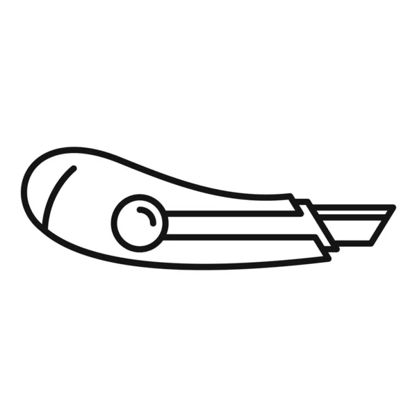 Icono de equipo de corte, estilo de contorno — Vector de stock