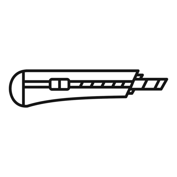 Cortador stanley icono, estilo de contorno — Archivo Imágenes Vectoriales
