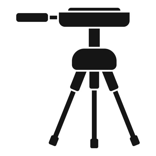 Video camera tripod icon, simple style — Stock Vector