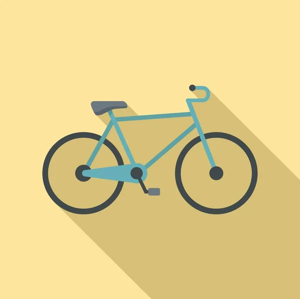 Swedish bike icon, flat style — Stock Vector