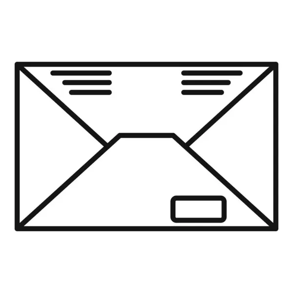 Icono de correo de utilidades, estilo de esquema — Vector de stock