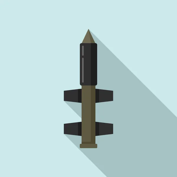 Ракетна ікона миру, плоский стиль — стоковий вектор