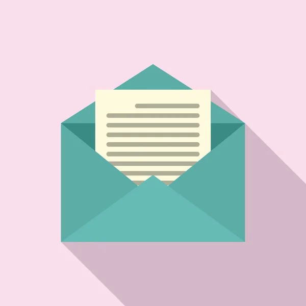 Icono de correo del estimador, estilo plano — Vector de stock