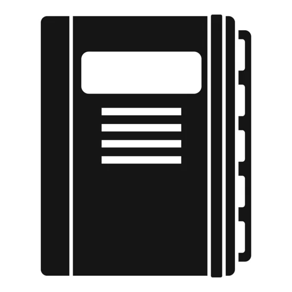 Ícone de estimador de caderno, estilo simples — Vetor de Stock