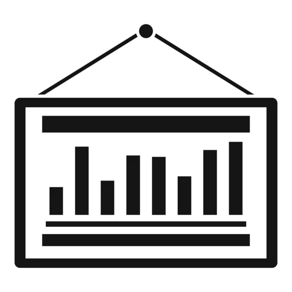 Estimatore grafico banner icona, stile semplice — Vettoriale Stock