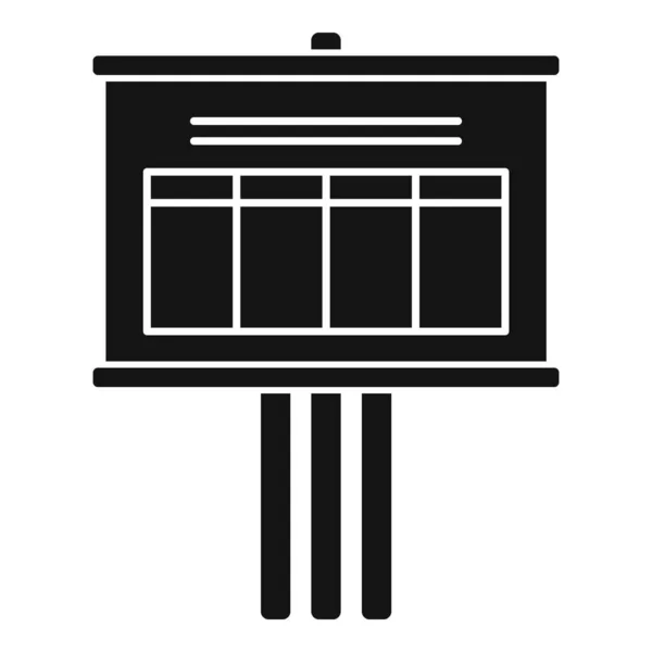 Icono de estimador de cartelera, estilo simple — Vector de stock