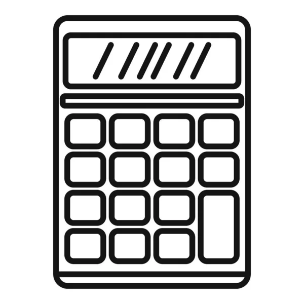 Ícone do estimador da calculadora, estilo do esboço — Vetor de Stock