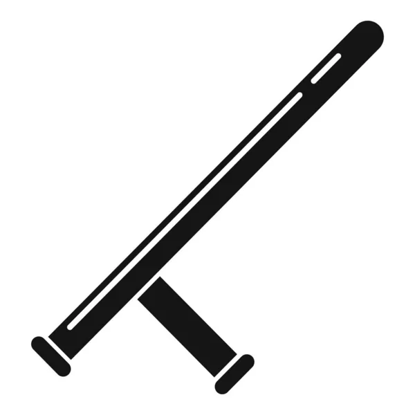 Icône bâton policier, style simple — Image vectorielle