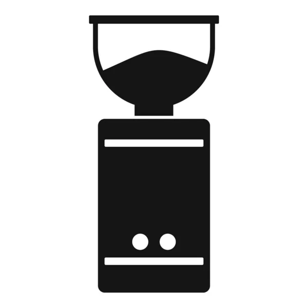 Kaffeemaschinen-Mühlen-Symbol, einfacher Stil — Stockvektor