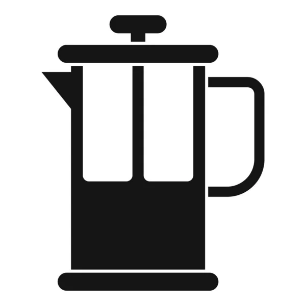Kahve çay ikonu, sade stil. — Stok Vektör