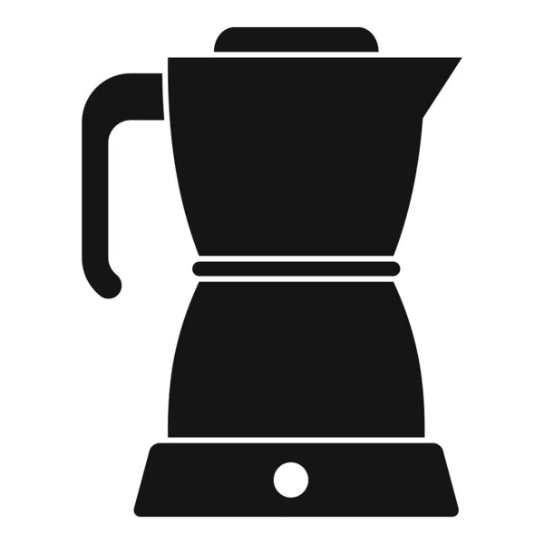 Ikona konvice na kávu, jednoduchý styl — Stockový vektor