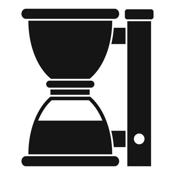 Barista kávovar ikona, jednoduchý styl — Stockový vektor