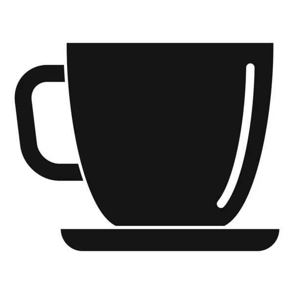 Office kávéscsésze ikon, egyszerű stílus — Stock Vector