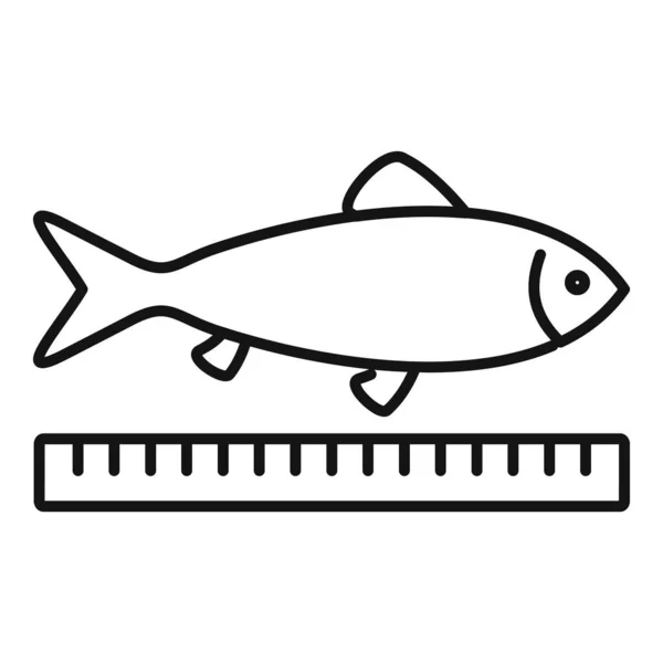 Farm hal hossz ikon, körvonalazott stílus — Stock Vector