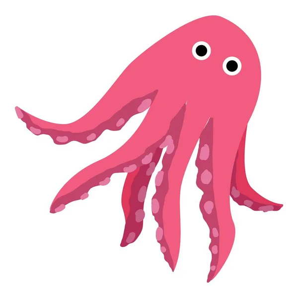 Aquarium octopus icoon, cartoon stijl — Stockvector