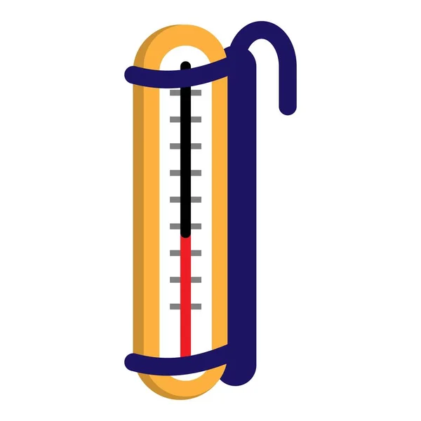 水族館の温度計のアイコン、漫画スタイル — ストックベクタ
