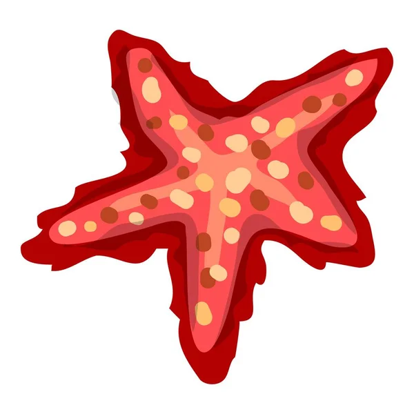 Aquarium sea star icon, cartoon style — Stock Vector