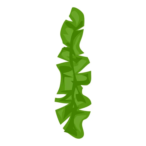 Icône de plante de feuille d'aquarium, style dessin animé — Image vectorielle