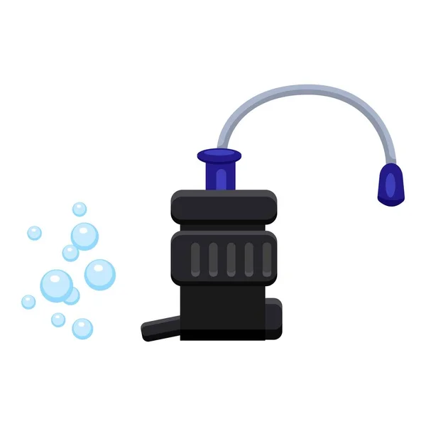 Aquarium water filter icon, cartoon style Vector Graphics