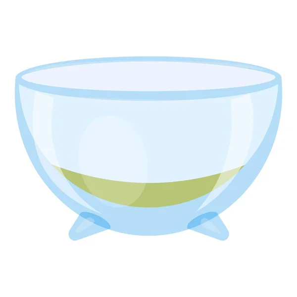 Bowl acuario icono, estilo de dibujos animados — Vector de stock