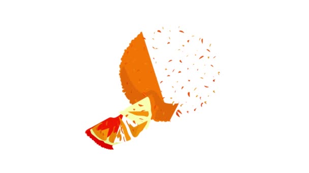 Narancssárga ikon animáció — Stock videók