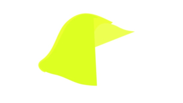 Animace žluté ikony citronu — Stock video