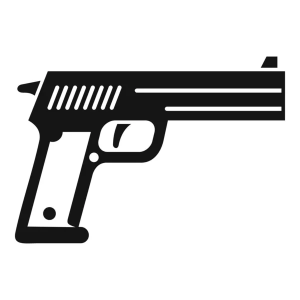 Icône pistolet enquêteur, style simple — Image vectorielle