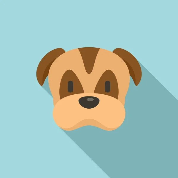 Labrador icona del cane, stile piatto — Vettoriale Stock