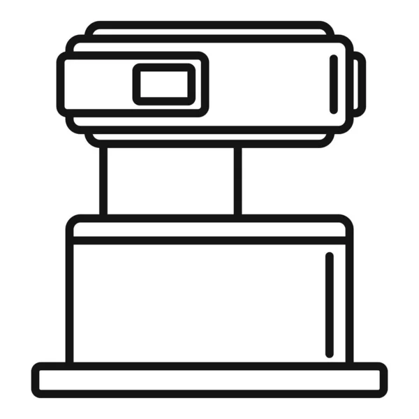 Modernes Magnetresonanztomographie-Symbol, Umrissstil — Stockvektor