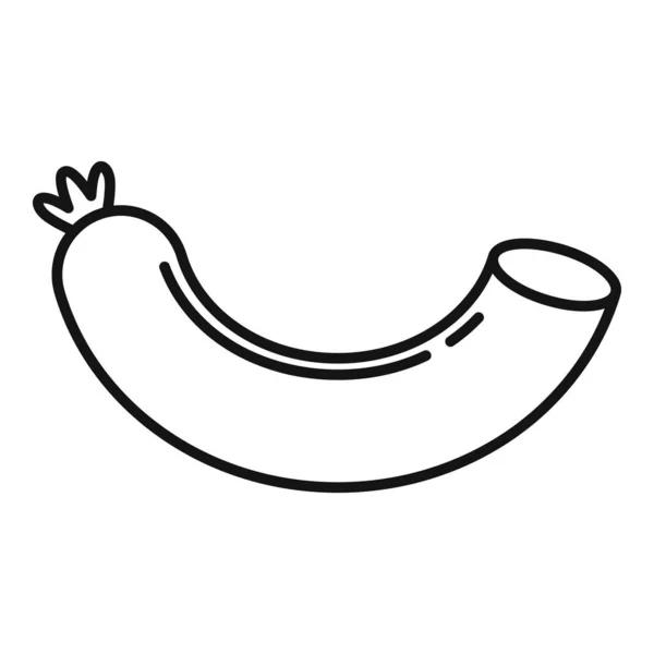 Icono de salchicha caliente, estilo de esquema — Archivo Imágenes Vectoriales