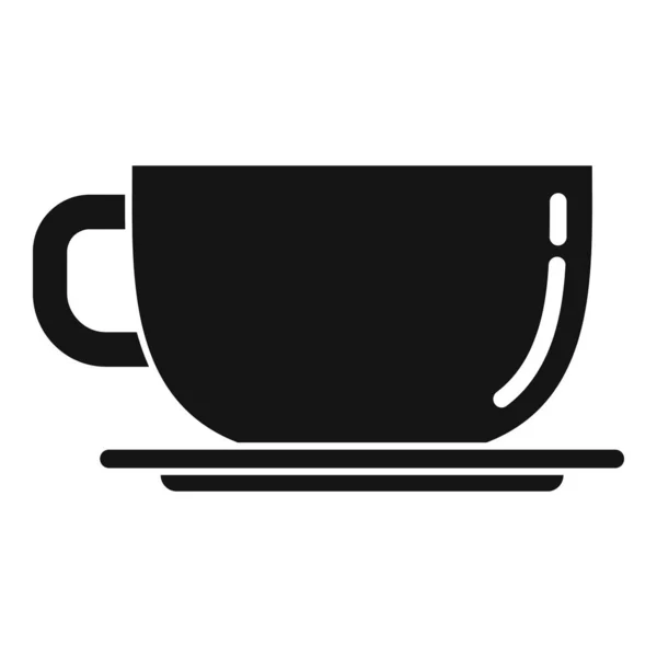 Kávé csésze ikon, egyszerű stílus — Stock Vector